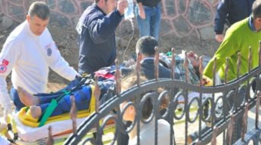 10 Metre Y&uuml;kseklikten D&uuml;şen İnşaat İş&ccedil;isi Yaralandı