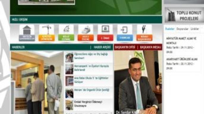 Meram Belediyesi İnternet Sitesini Yeniledi