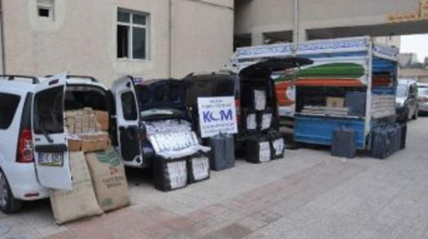 Şanlıurfa'da 43 Bin 920 Paket Ka&ccedil;ak Sigara Ele Ge&ccedil;irildi