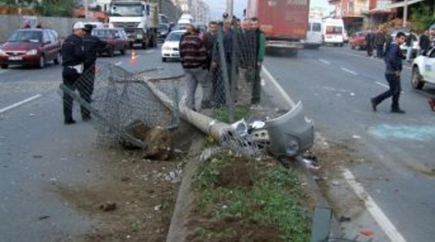 Trabzon'da Trafik Kazası: 4 Yaralı