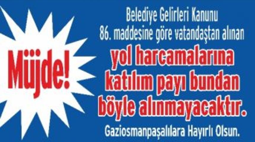 Başkan Erol&rsquo;dan Gazıosmanpaşalılara M&uuml;jde