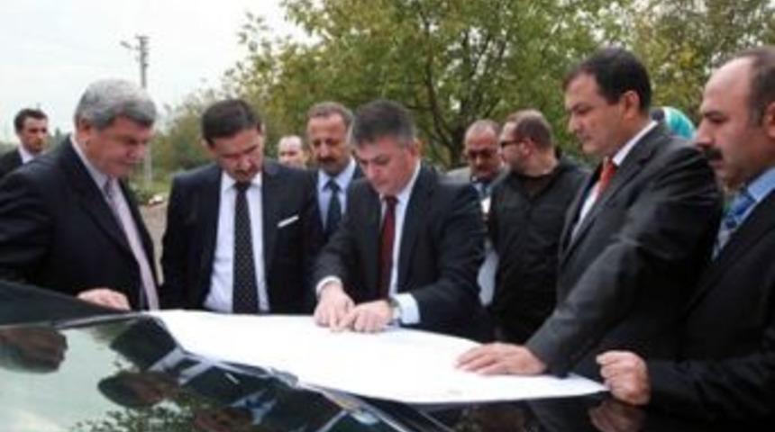 Yeni hal inşaatında inceleme