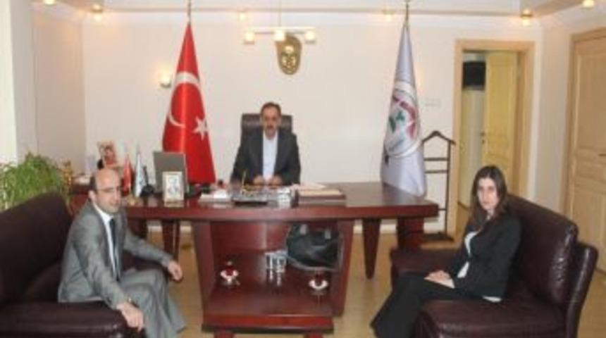 Akyazı Halk Bankası M&uuml;d&uuml;r&uuml;&rsquo;nden Başkan Yazıcı&rsquo;ya Ziyaret