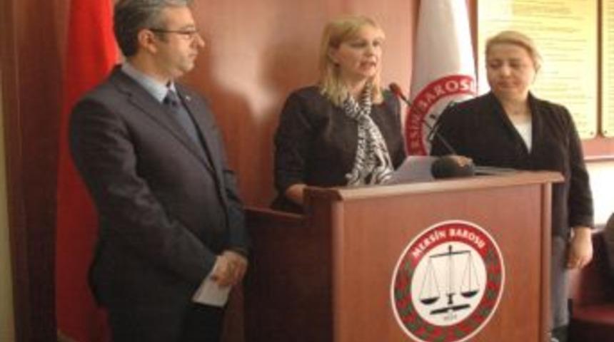 Mersin Barosu Kadına Yönelik Şiddeti Kınadı