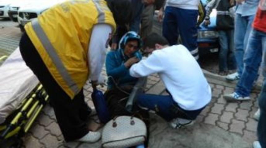 Tansiyonu d&uuml;şen kadın yaralandı