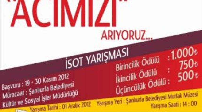 Şanlıurfa Belediyesi En Güzel “acı”sını Arıyor