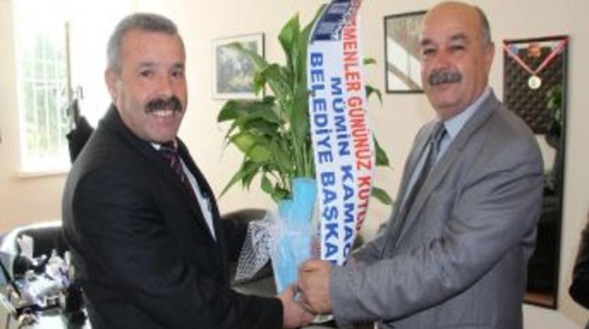 Başkan Kamacı'dan &Ouml;ğretmenler G&uuml;n&uuml; Ziyareti