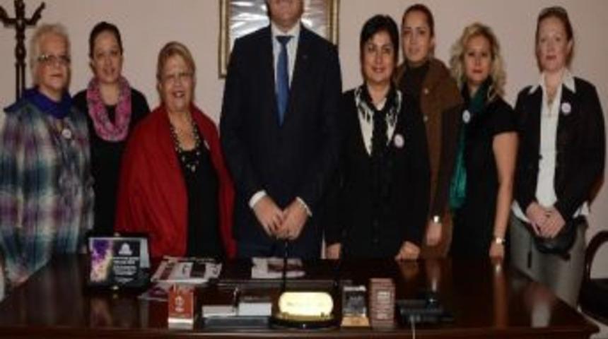 Mor Salkım’lı Kadınlardan Başkan Dündar’a Plaket