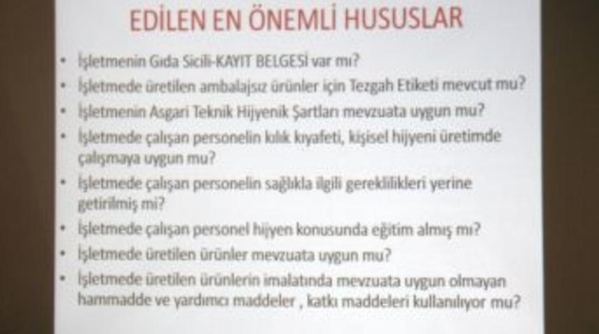 Bergama'da Fırıncılara Hijyen Eğitimi