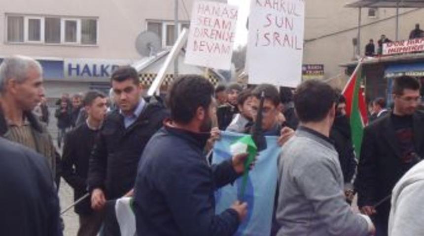 Bitlis'te İsrail Protestosu