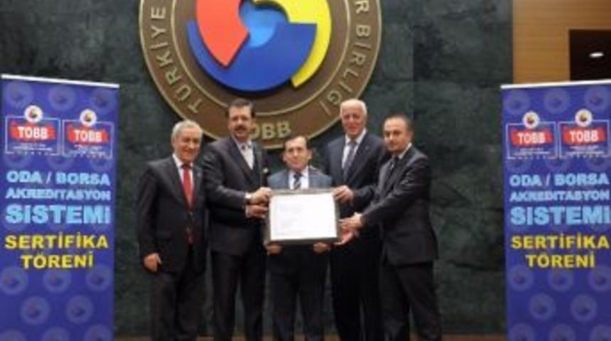 Ttso, 3. D&ouml;nem Tobb Akredıtasyon Belgesını Aldı.