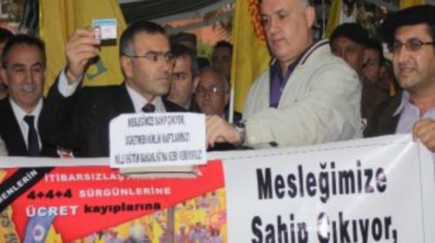 Eğitim-sen &Uuml;yeleri Eylem Yaptı