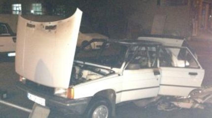 Bolu’da Seyir Halindeki Otomobil Yandı