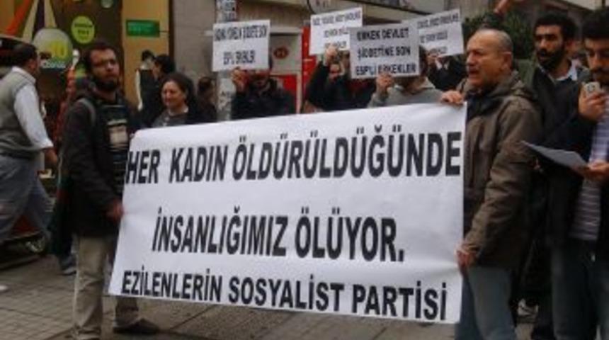 Erkeklerden &lsquo;kadına Şiddete Son&rsquo; Eylemi