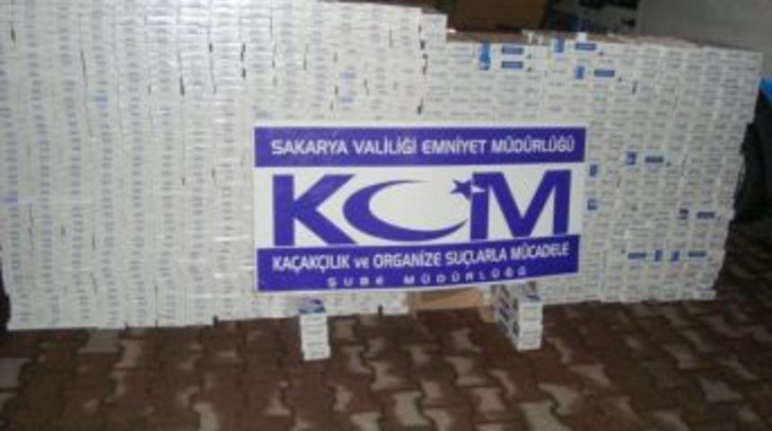 Sakarya'da Ka&ccedil;ak Sigara Operasyonu
