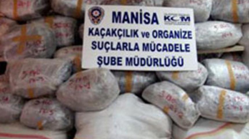 Manisa'da 618 kilo esrar ele ge&ccedil;irildi