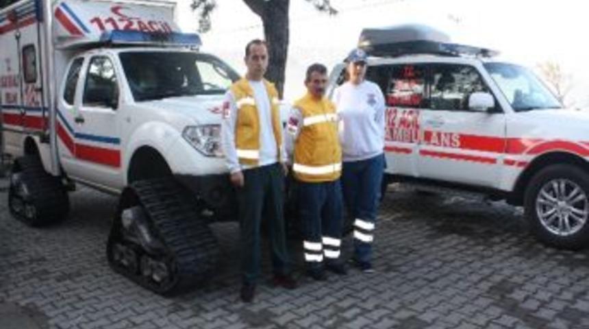 112 Paletli Ambulanslarıyla Kışa Hazır