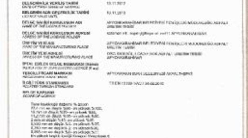 Afyonkarahisar Belediyesi &Uuml;rettiği Asfalta Tse Belgesi Aldı