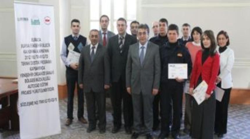 Belediye Ve Yosab Personeli Sertifikalarını Aldı