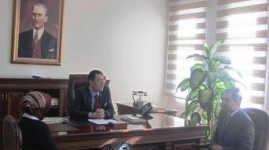 T&uuml;ketici Hak Arama Derneği Y&ouml;netiminden Kaymakam Esmer&rsquo;e Ziyaret