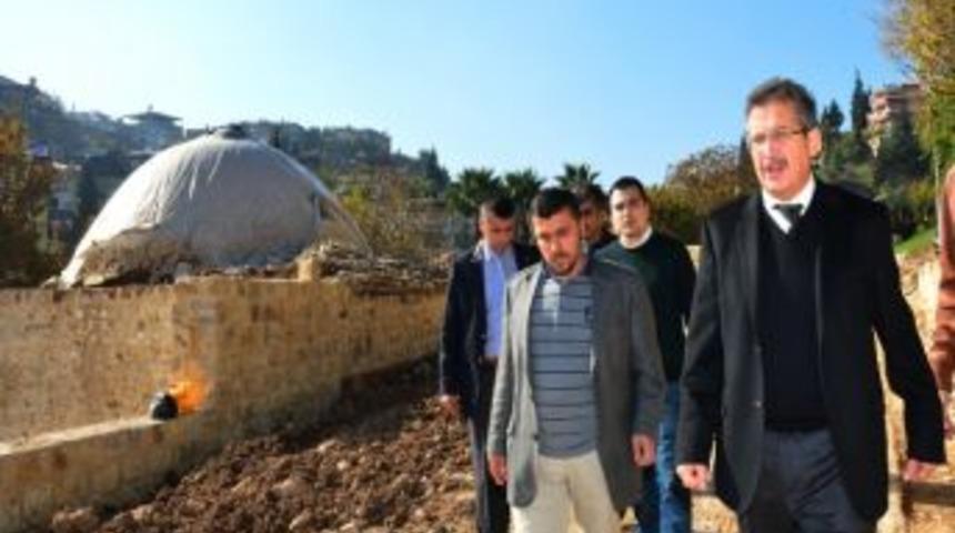 Tarihi Hamamda Restorasyon &Ccedil;alışmaları