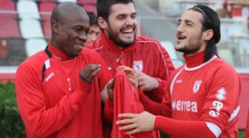 Samsunspor Statta Taktik &Ccedil;alıştı