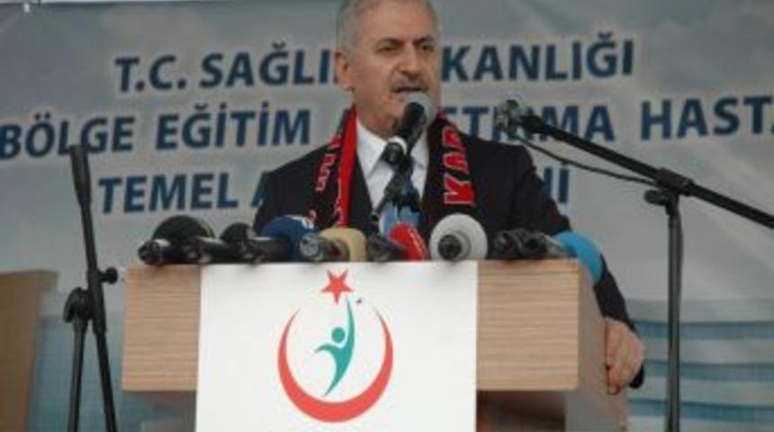 Bakan Yıldırım, Hastane Temelini Sultan S&uuml;leyman'ın S&ouml;zleriyle Attı