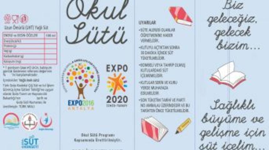 Okul S&uuml;t&uuml;nde Uyarılar Kutu &Uuml;zerinde Yer Alacak