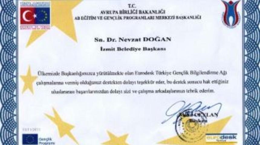 Avrupa Birliği Bakanlığı&rsquo;ndan Doğan&rsquo;a Teşekk&uuml;r