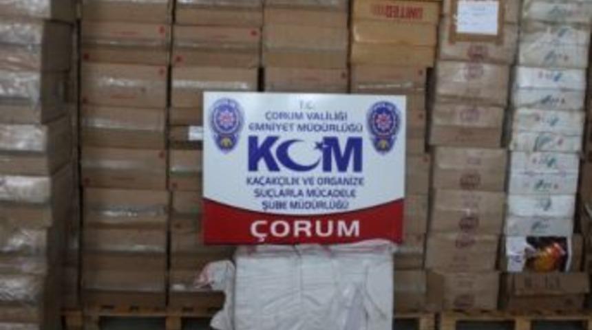 &Ccedil;orum&rsquo;da Ka&ccedil;ak Sigara Operasyonu