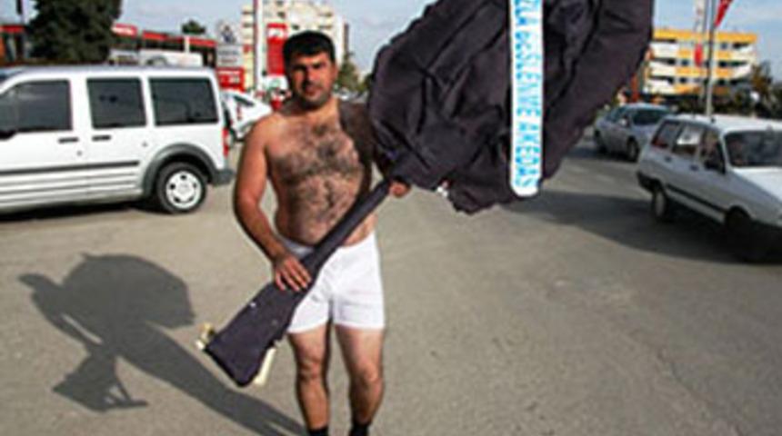 Fatura y&uuml;ksek gelince soyundu