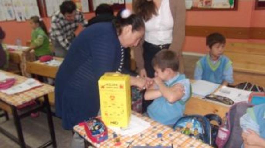 Alaplı Kasımlı İlkokulu &Ouml;ğrencileri Aşılandı