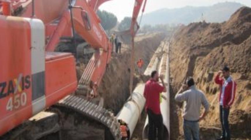 Beydağ Barajı'nın Sulama Kanalları K&uuml;&ccedil;&uuml;k Menderes'te İlerliyor