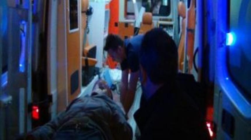 Otomobilin &Ccedil;arptığı İki Kişi Yaralandı