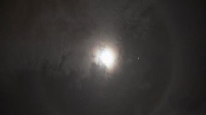 Nevşehir&rsquo;de Hava Kirliliğine Ay Şahitlik Etti