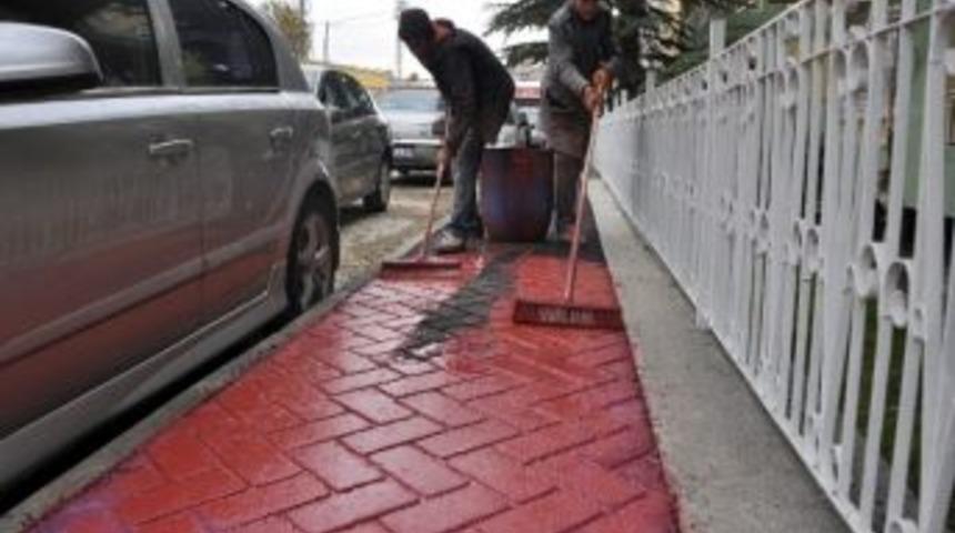 Eskişehir'de Yaya Yolları Renklendiriliyor