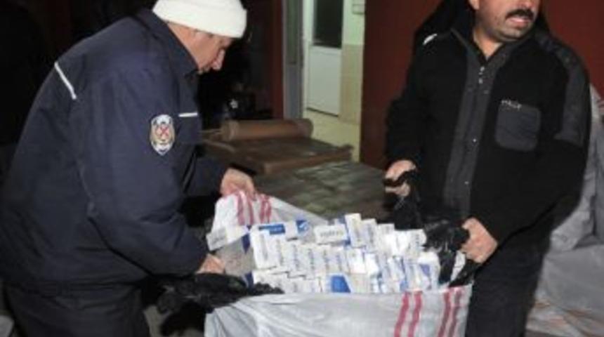 Aksaray&rsquo;da Ka&ccedil;ak Sigara Operasyonu