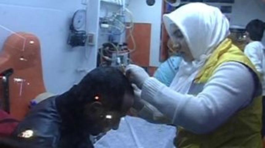 Kavgada Yaralanan Şahıs Hastaneye Kaldırıldı