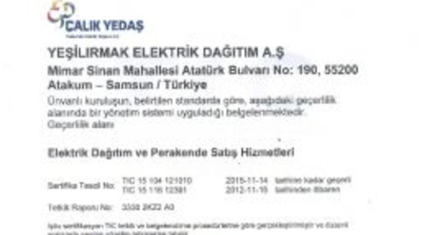 &Ccedil;alık Yedaş'ta, İş Kazası Riskini '&ouml;nleyici Uygulama'