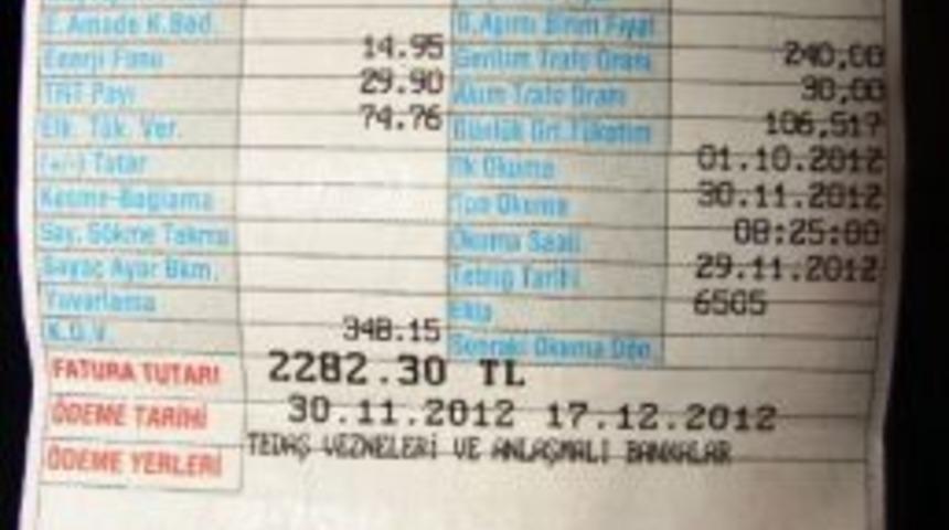 2 Ayda 3 Bin 578 Tl Elektrik Faturası