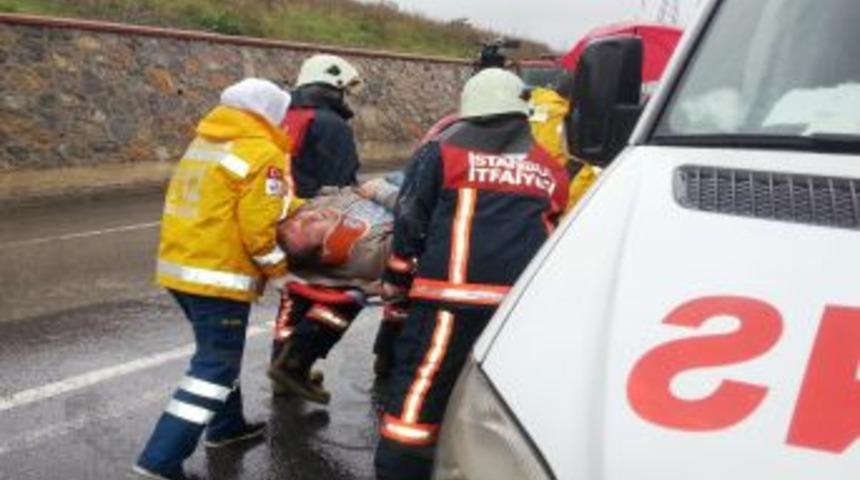 Kazazede, Kendisine &Ccedil;arpan TIR S&uuml;r&uuml;c&uuml;s&uuml;n Yakalattı