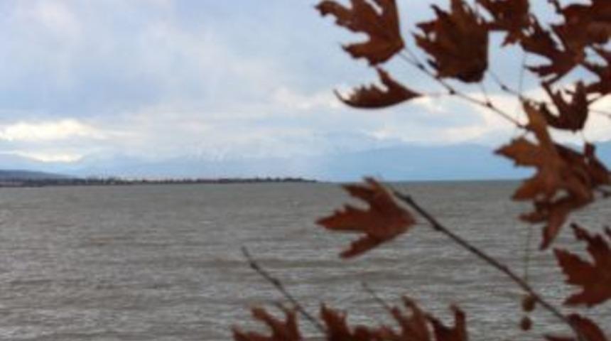 Beyşehir'e Kar Yağdı