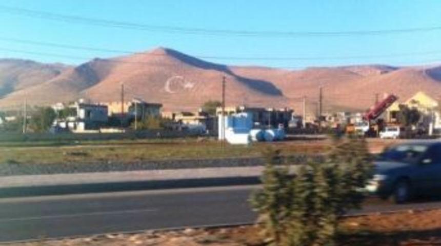 T&uuml;rkmen Dağı Yama&ccedil;larına 'ay Yıldız' Fig&uuml;r&uuml; Yerleştirildi