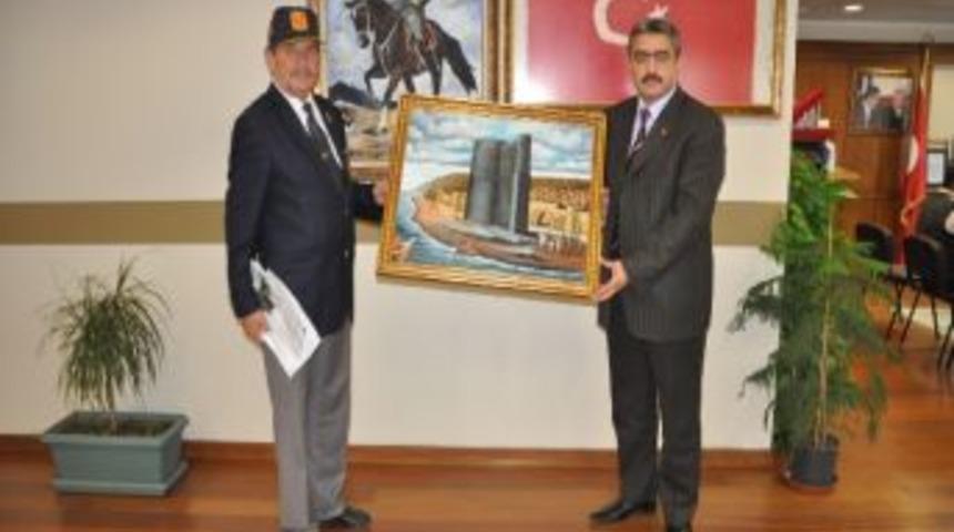 Muharip Gaziler&rsquo;den Başkan Alıcık&rsquo;a Kız Kalesi Tablosu