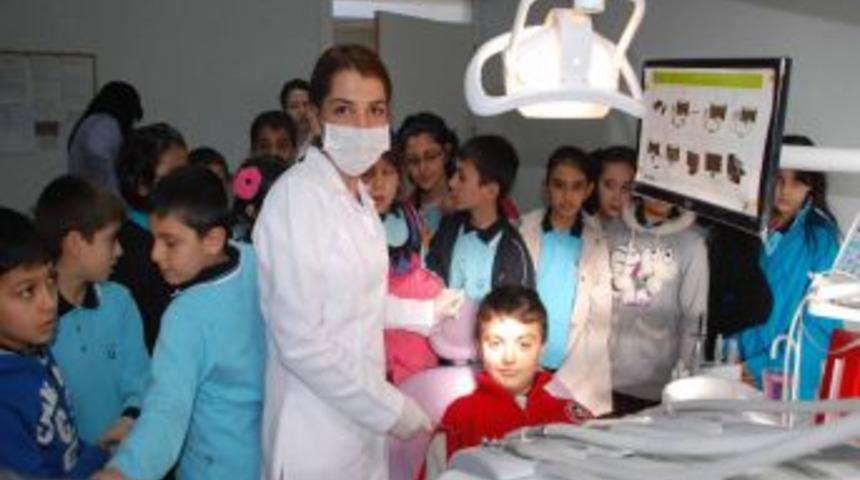 G&uuml;len Koleji &Ouml;ğrencileri, Diş Sağlığını 'merkezinde' &Ouml;ğrendi