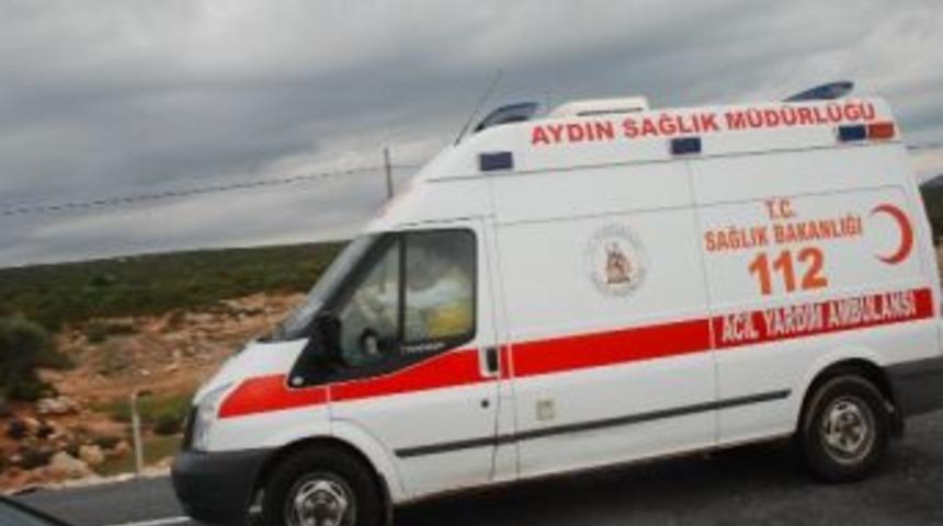 Tekerleği Patlayan Harfiyat Y&uuml;kl&uuml; Kamyon Devrildi