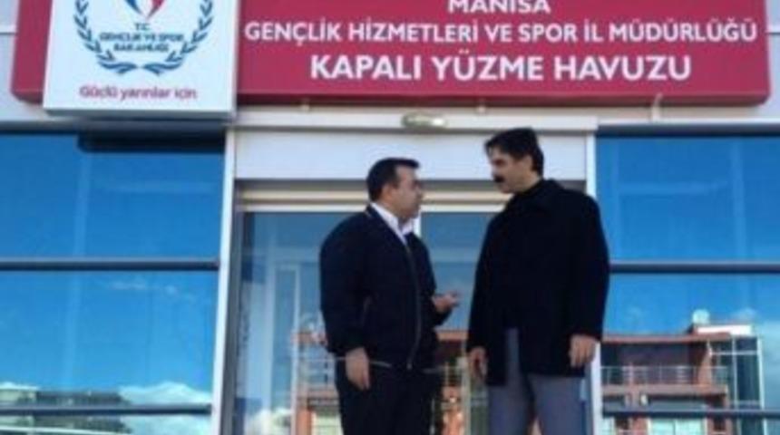 Turgutlu Heyeti, Manisa'da Y&uuml;zme Havuzu G&ouml;r&uuml;şmesi Yaptı
