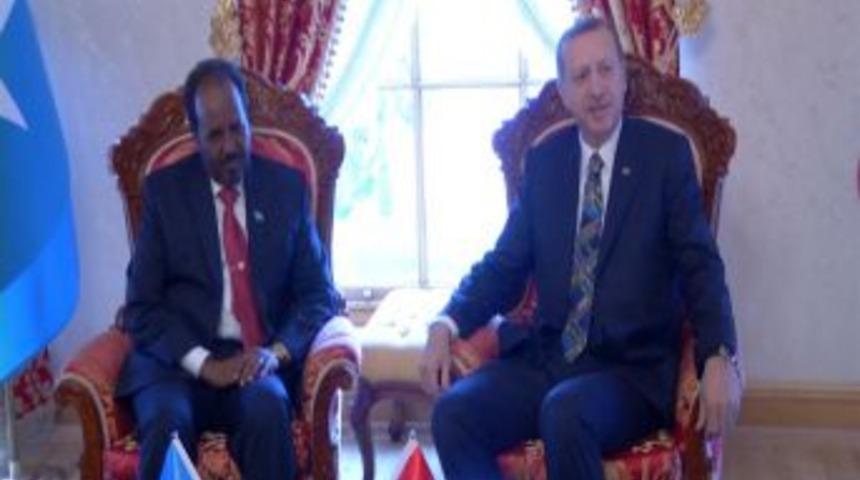 Başbakan Erdoğan, Somali Cumhurbaşkanı Mahmud Ile G&ouml;r&uuml;şt&uuml;