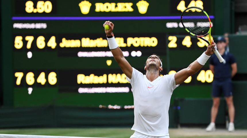 Rafael Nadal Wimbledon'da yarı finale yükseldi!