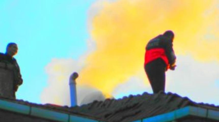 Osmancık'ta Yangın Paniği